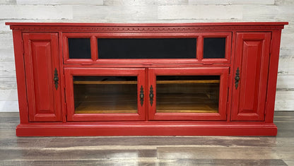 Rustic Red Tv Stand Entertainment Center