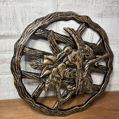 Cast Aluminum Hummingbird Stepping Stone/ Wall Art
