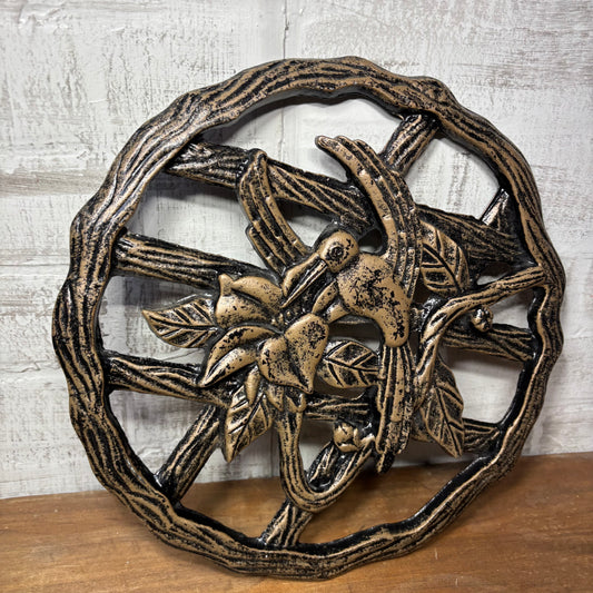 Cast Aluminum Hummingbird Stepping Stone/ Wall Art
