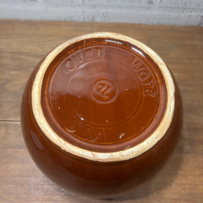 Vintage Oven Ware #76 Brown Pottery