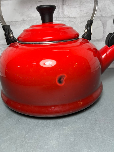 Le Creuset Red Enamel Tea Kettle