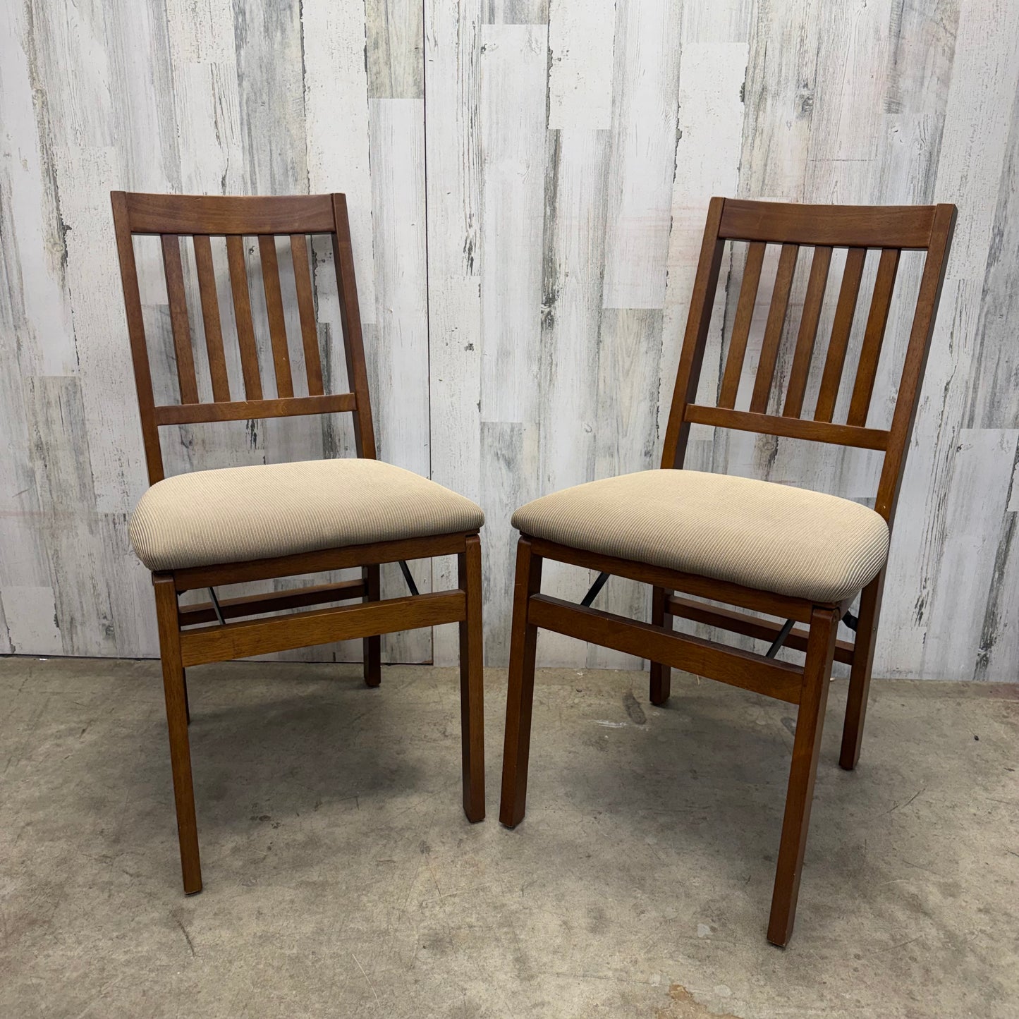 Set of 2 Stakemore Co Folding Dining Chairs
