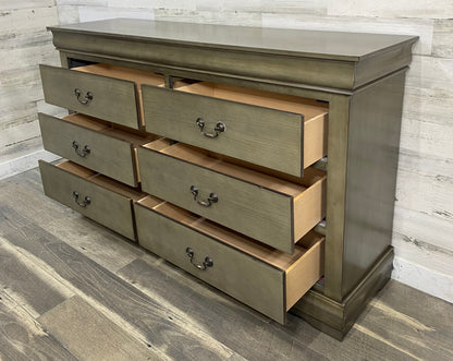 Gray 6 Drawer Dresser
