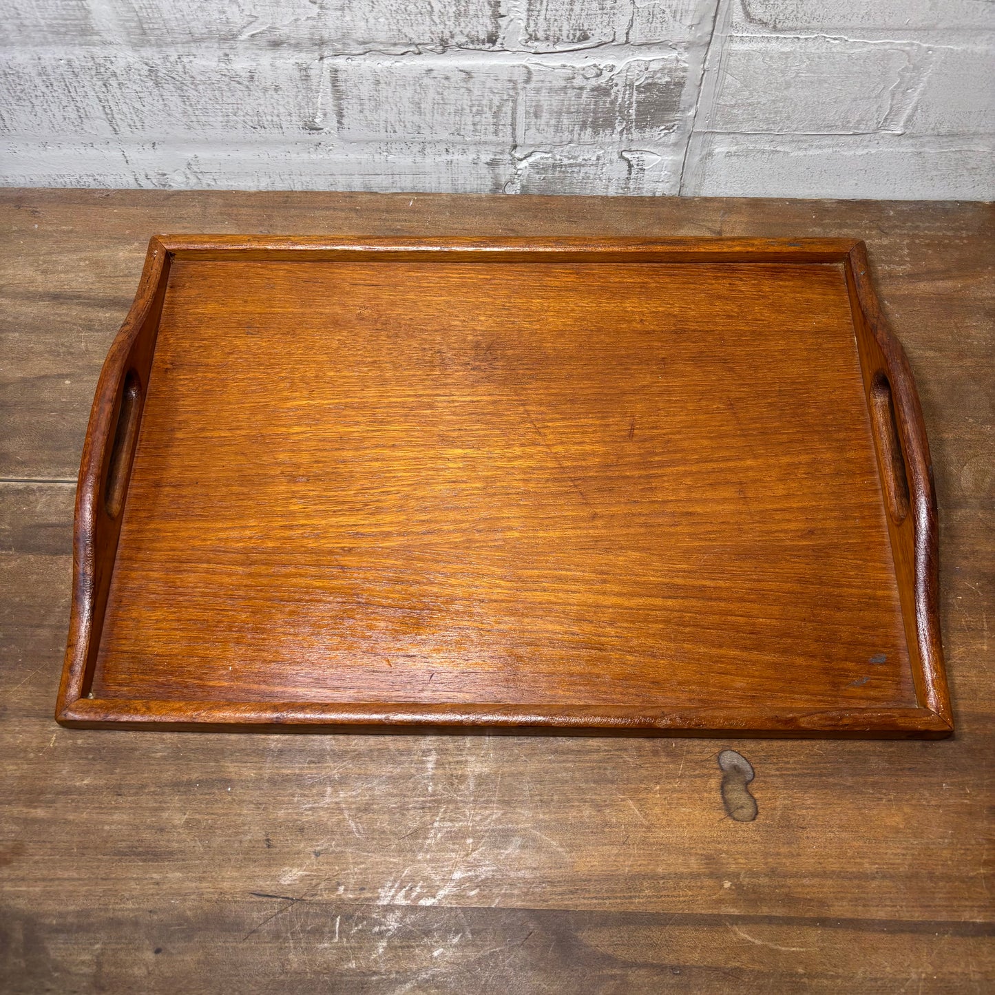 Mid Century Teak Wood Tray