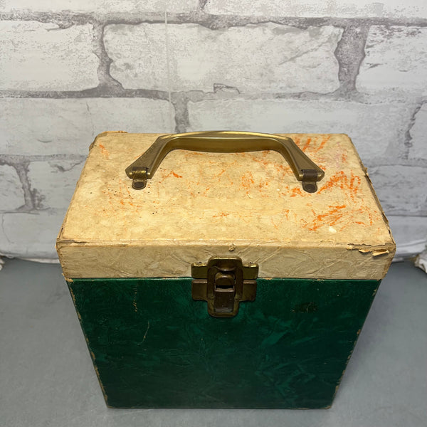 Vintage 45 Record Carrying Case Keeper Box