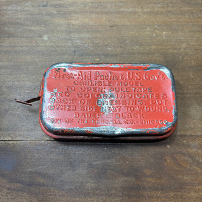 Antique U.S. Army Carlisle Model First Aid Packet Unopened