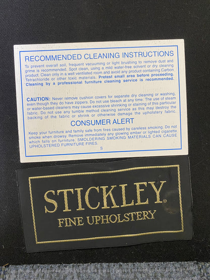 Stickley Gray/Blue Sofa Couch