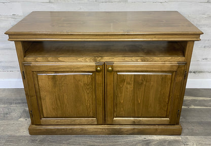 Oak TV Stand Storage Cabinet
