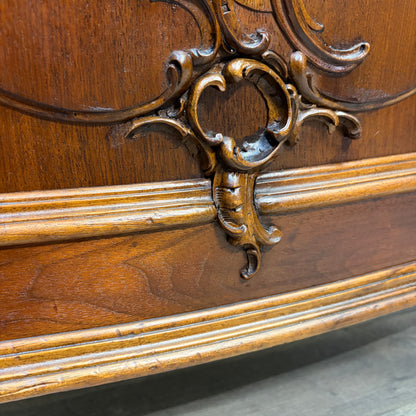 Antique French Carved Twin Bed Frame