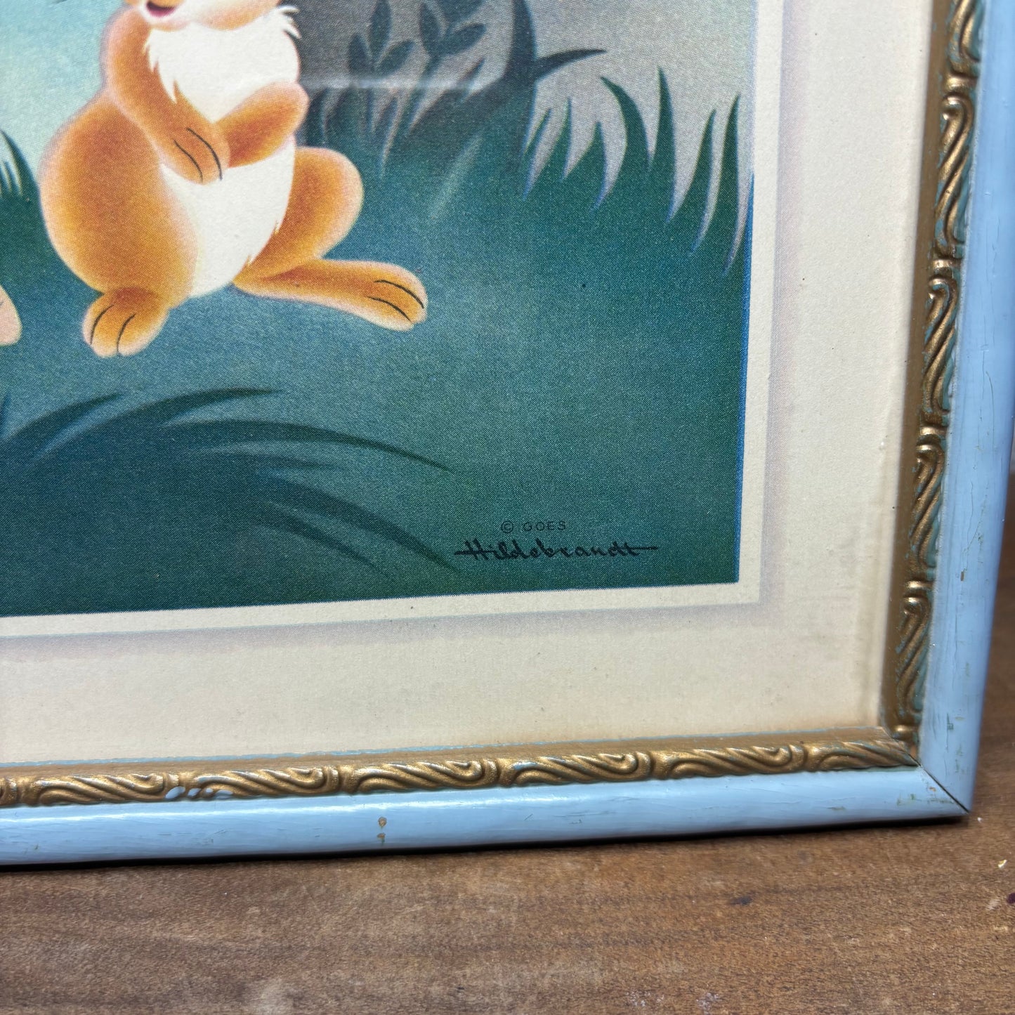 Vintage Nursery Bunny Hildebrant Goes Print