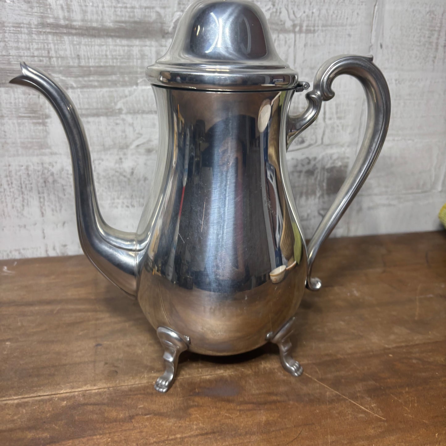 Vintage Silver-Plated Footed coffee/ Tea Pot
