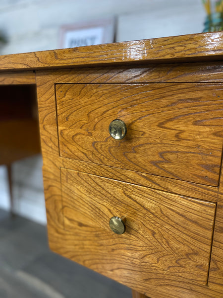 Mid Century Wood Desk