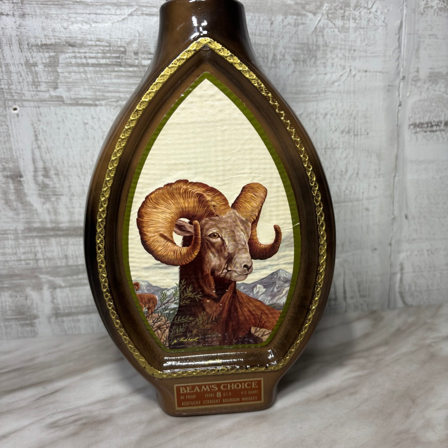 Vintage Beam’s Choice The Bighorn Sheep Bourbon Decanter