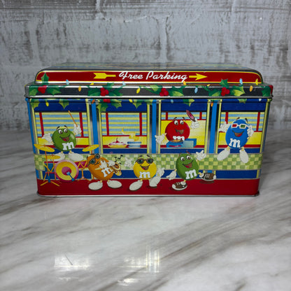 Vintage 1996 M&M's Christmas Series Diner #4 Limited Edition Canister