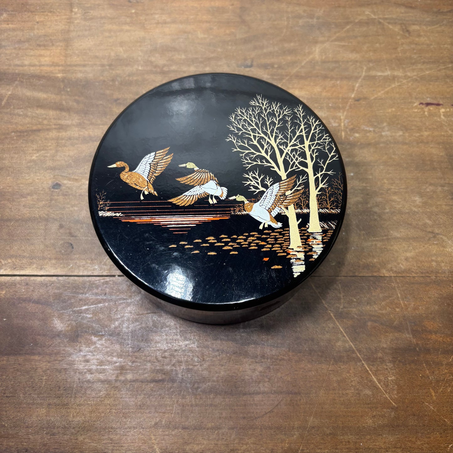 Vintage Acrylic Japanese Trinket Box