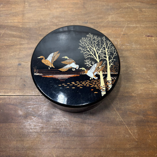 Vintage Acrylic Japanese Trinket Box
