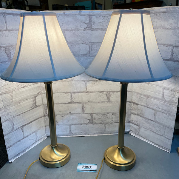 Brass Set Of Two Table Lamps