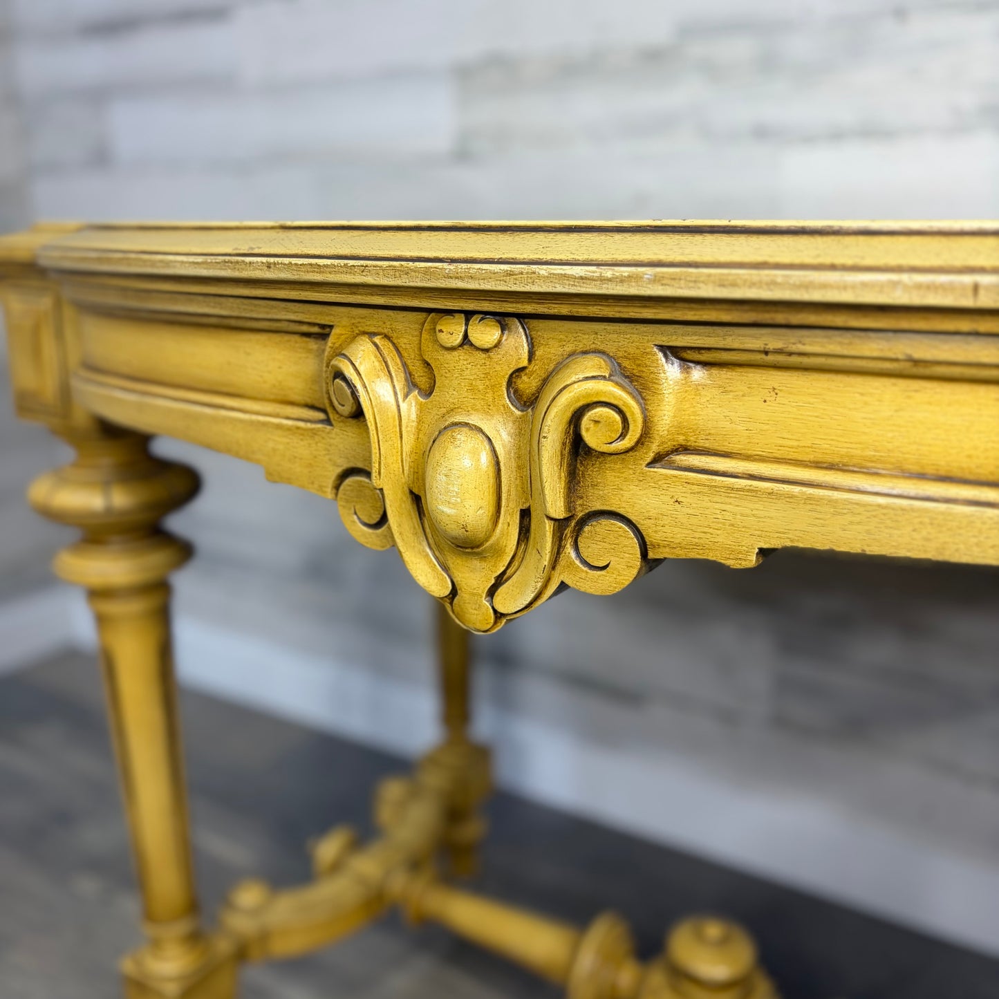 Antique French Entryway Console Table