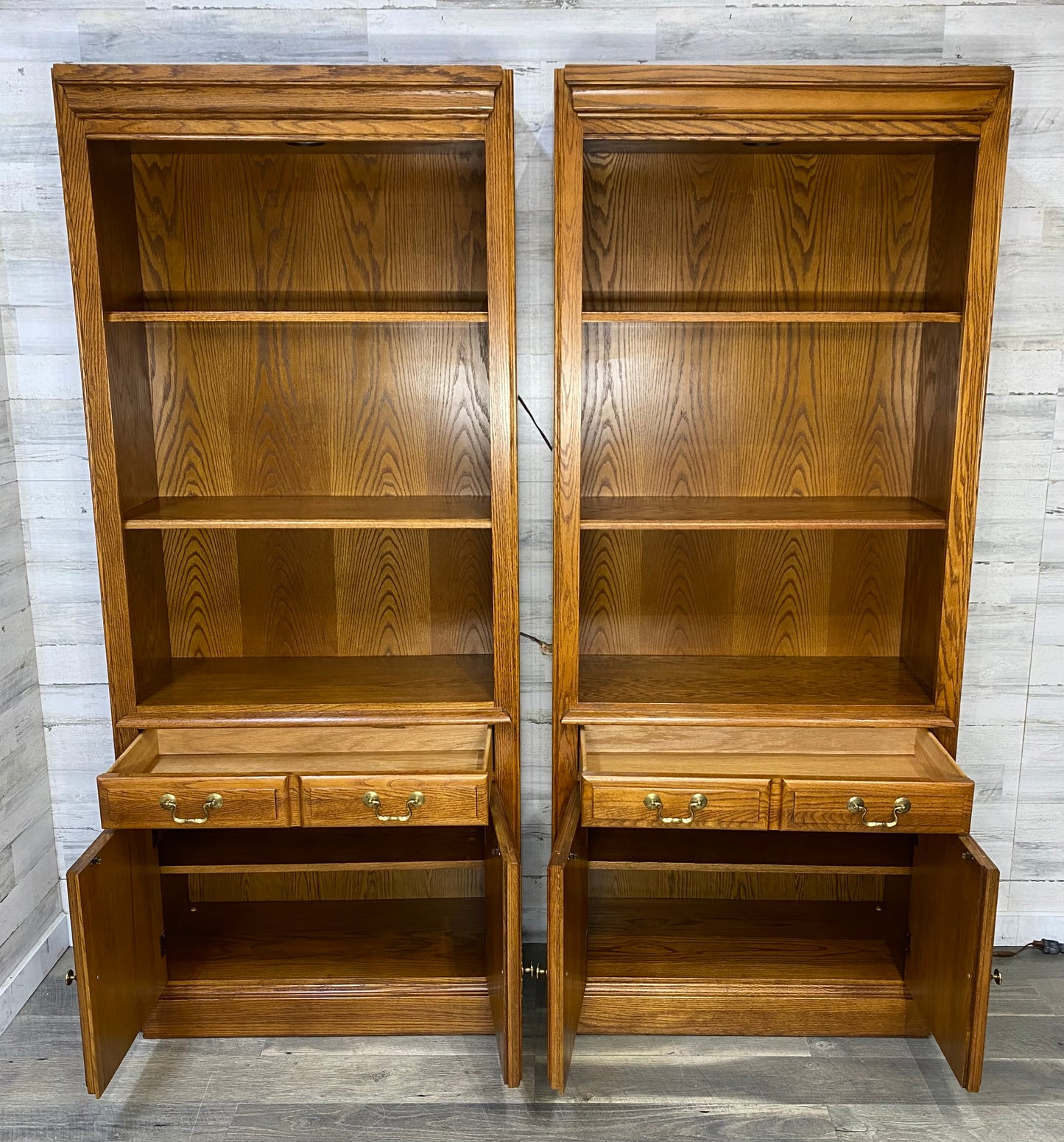 Set Of 2 Hooker Brand Bookshelves