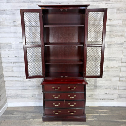 Vintage File Cabinet W/ Hutch