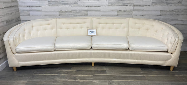 Mid Century Curved Sofa Couch