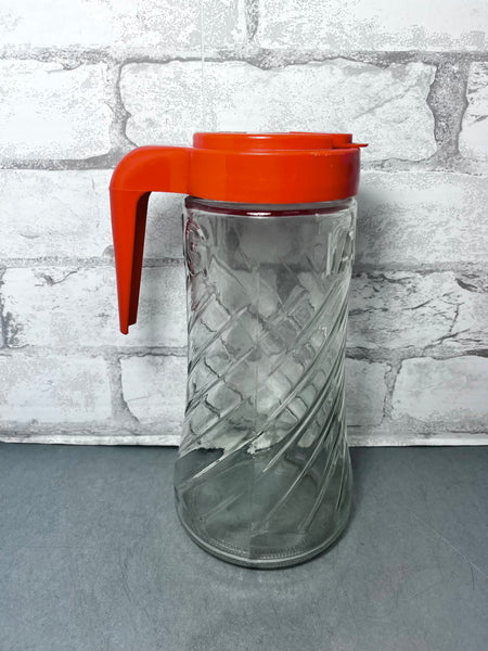 Vintage TANG swirl glass pitcher