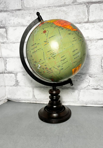 Wood Base World Globe