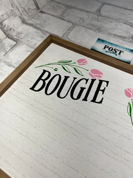 “Bougie” Wooden Wall Decor