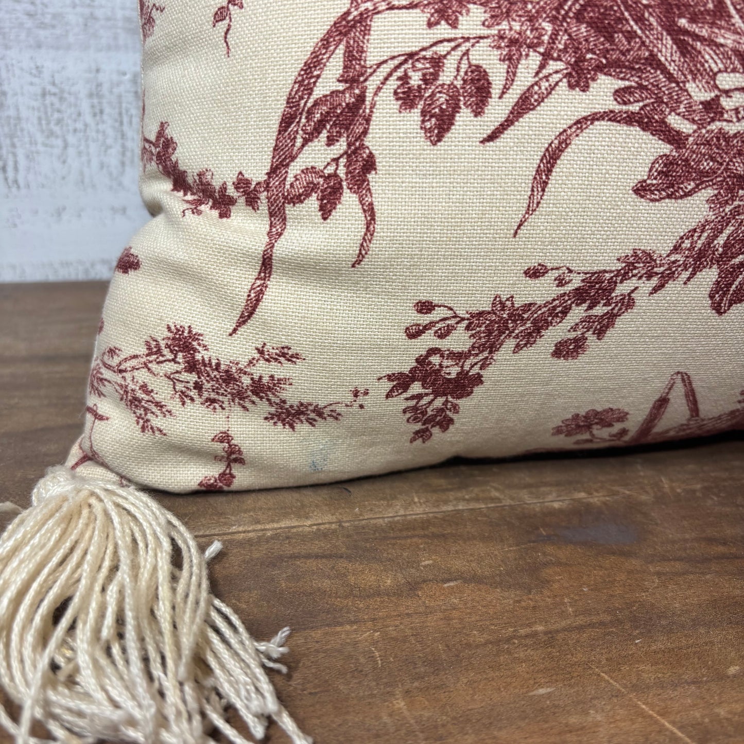 Country Red Rooster Throw Pillow