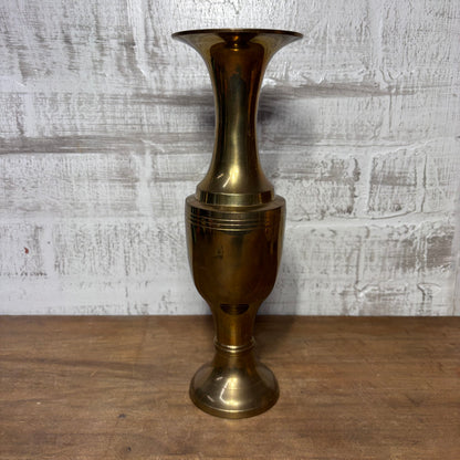 Vintage Solid Brass Vase
