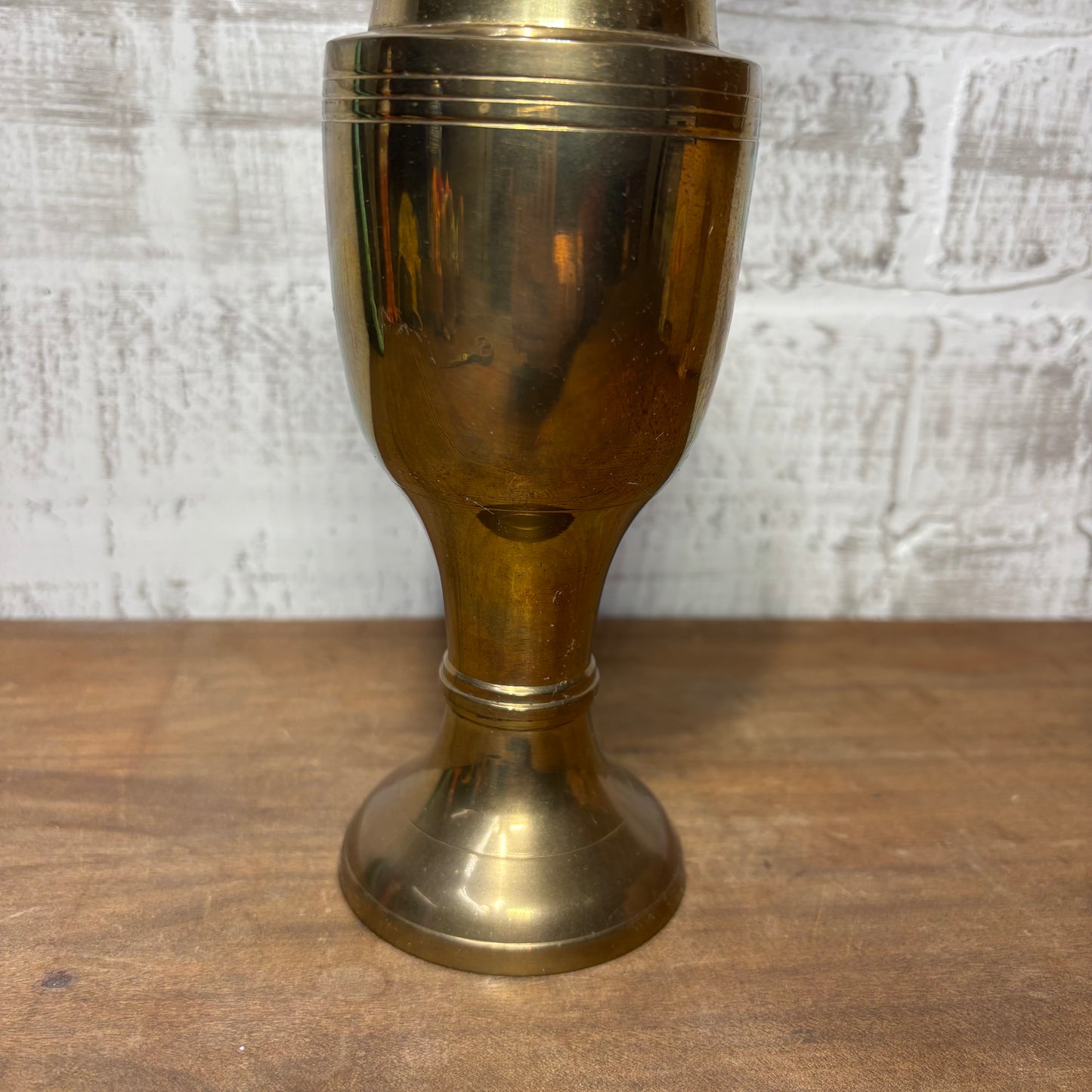 Vintage Solid Brass Vase