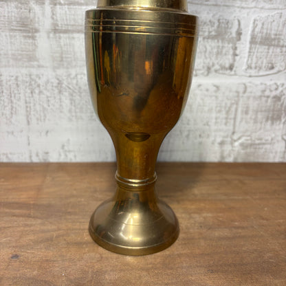 Vintage Solid Brass Vase