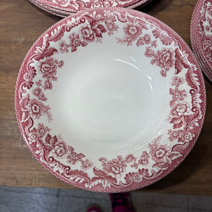 Spode Delamere Cranberry Dish Set Of 16