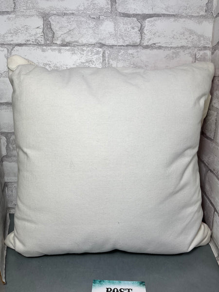 Modern Woven Tufted Pink Pillow