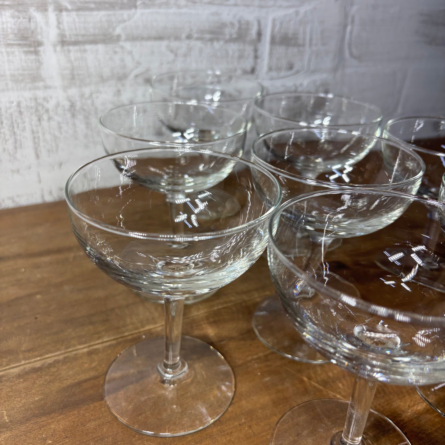 Vintage Champagne Glasses Set Of 8