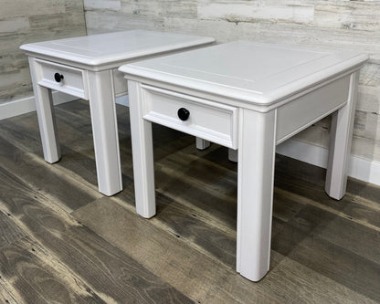 Matching White End Tables/ Nightstands  Set Of 2