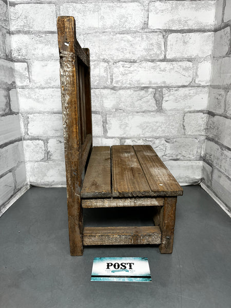 Farmhouse Rustic Mini Bench