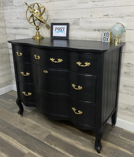 Black French Provincial Dresser