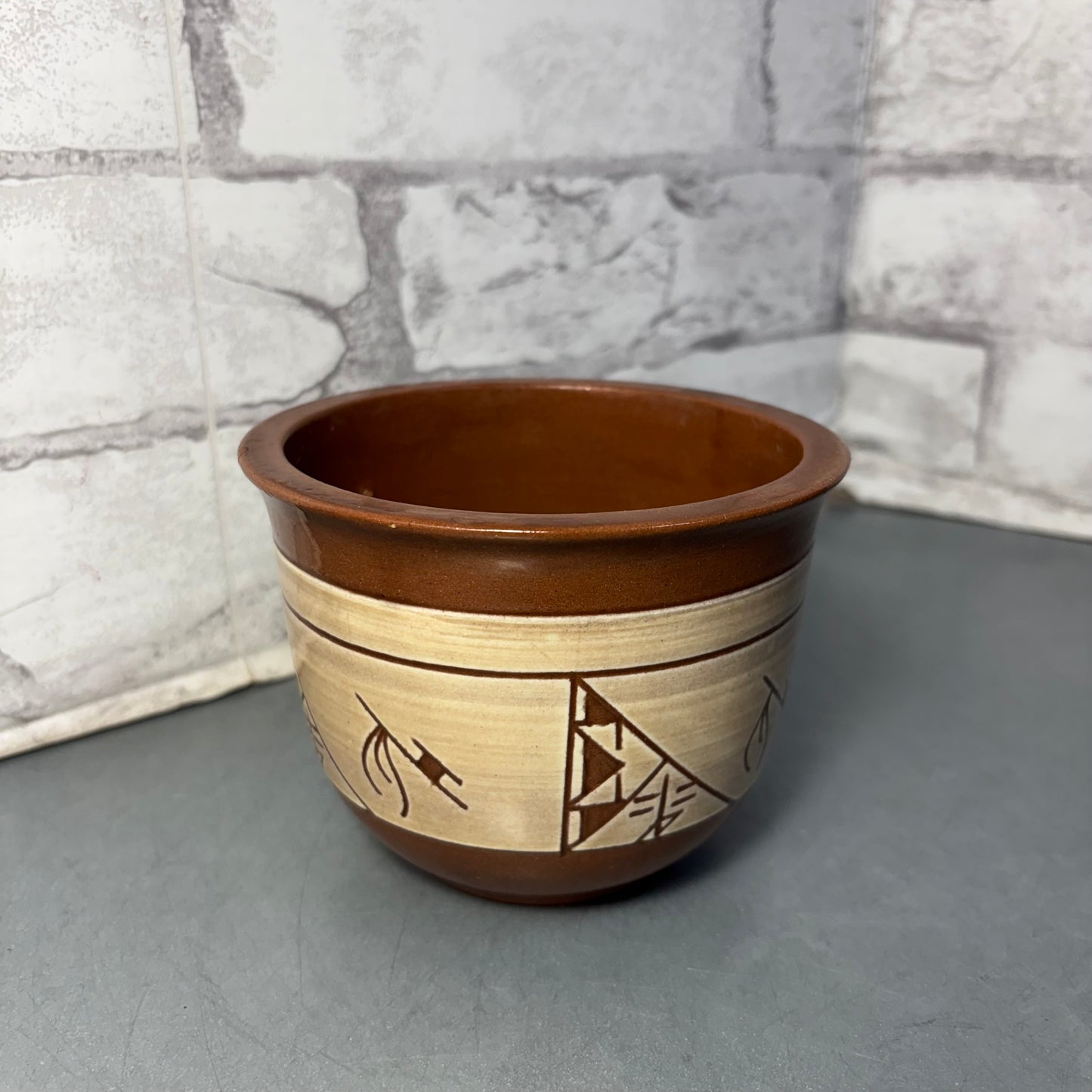 Vintage Native American Pottery Bowl