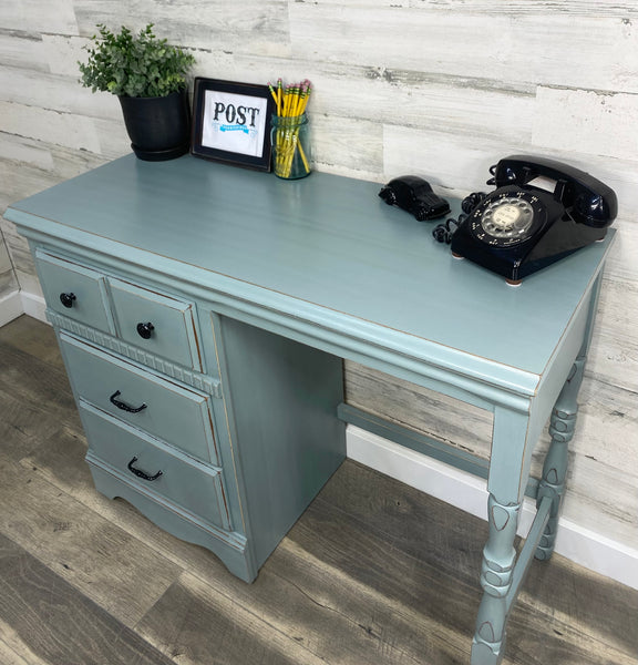 Blue Gray Desk