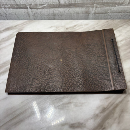 Mid Century Leather Photo Album