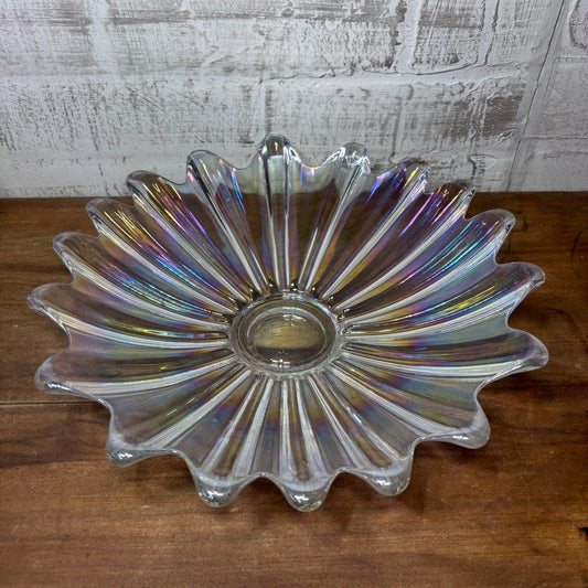 Vintage Federal Celestial Glass Iridescent Bowl/ Dish
