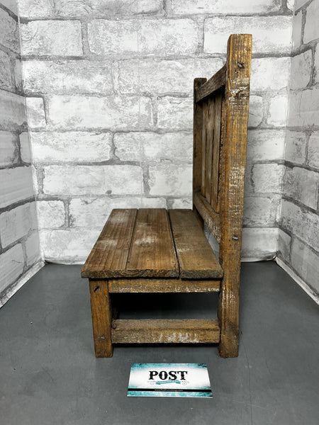 Farmhouse Rustic Mini Bench