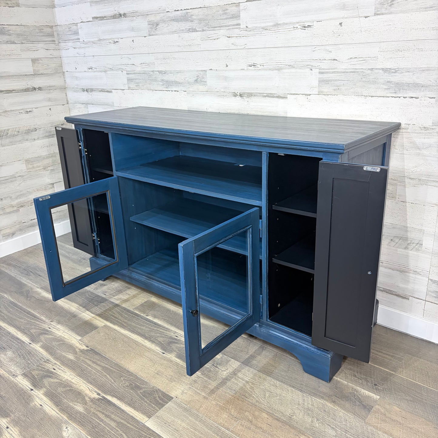 Dark Blue Tv Stand Buffet