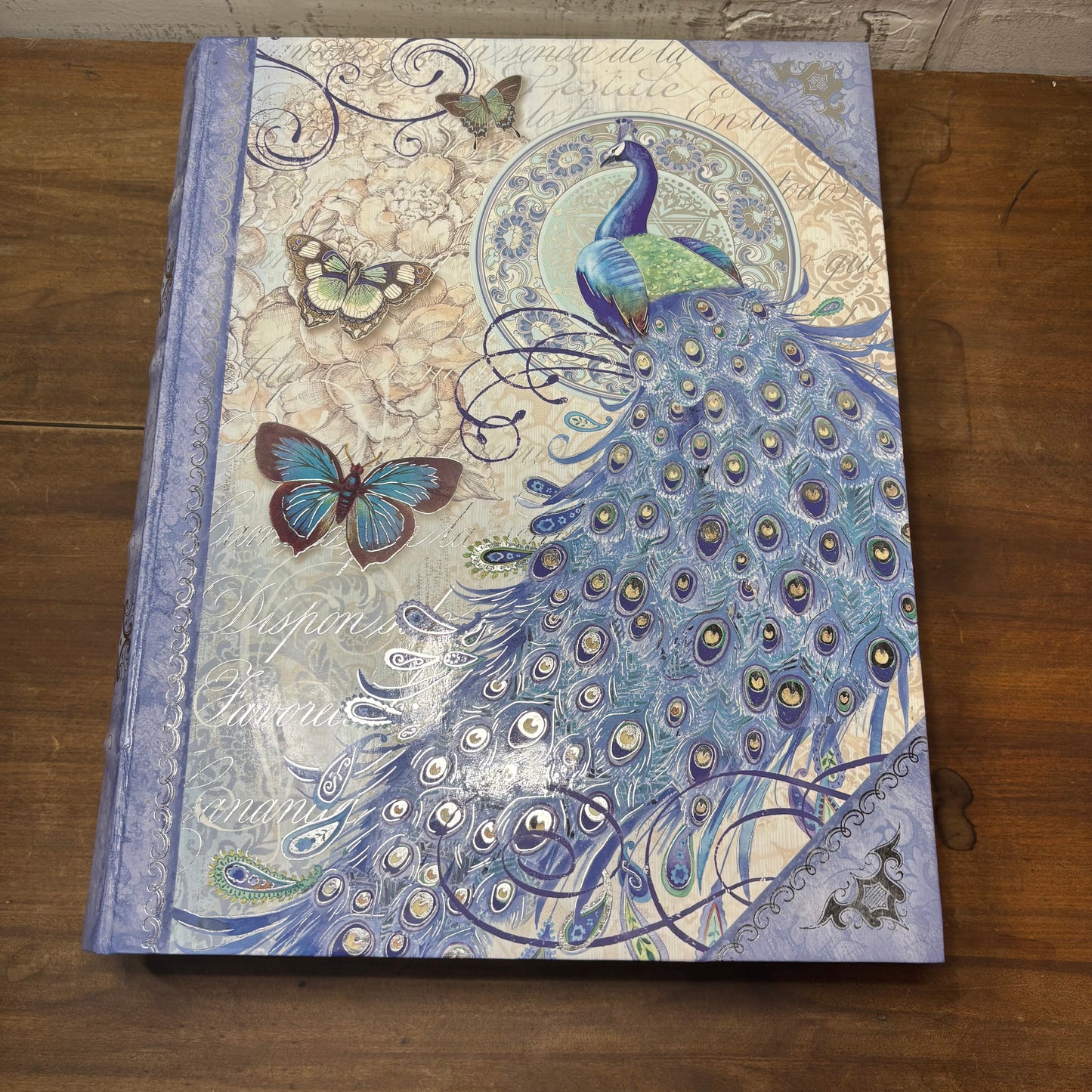 Peacock Decorative Book Storage Box