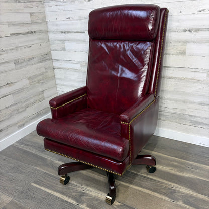 Vintage Paoli Leather Office Chair