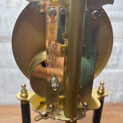 Vintage German Kundo Floral 400 Day Torsion Anniversary Mantel Clock