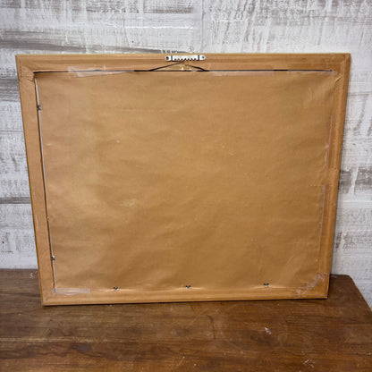 Vintage Cottage House Framed Painting