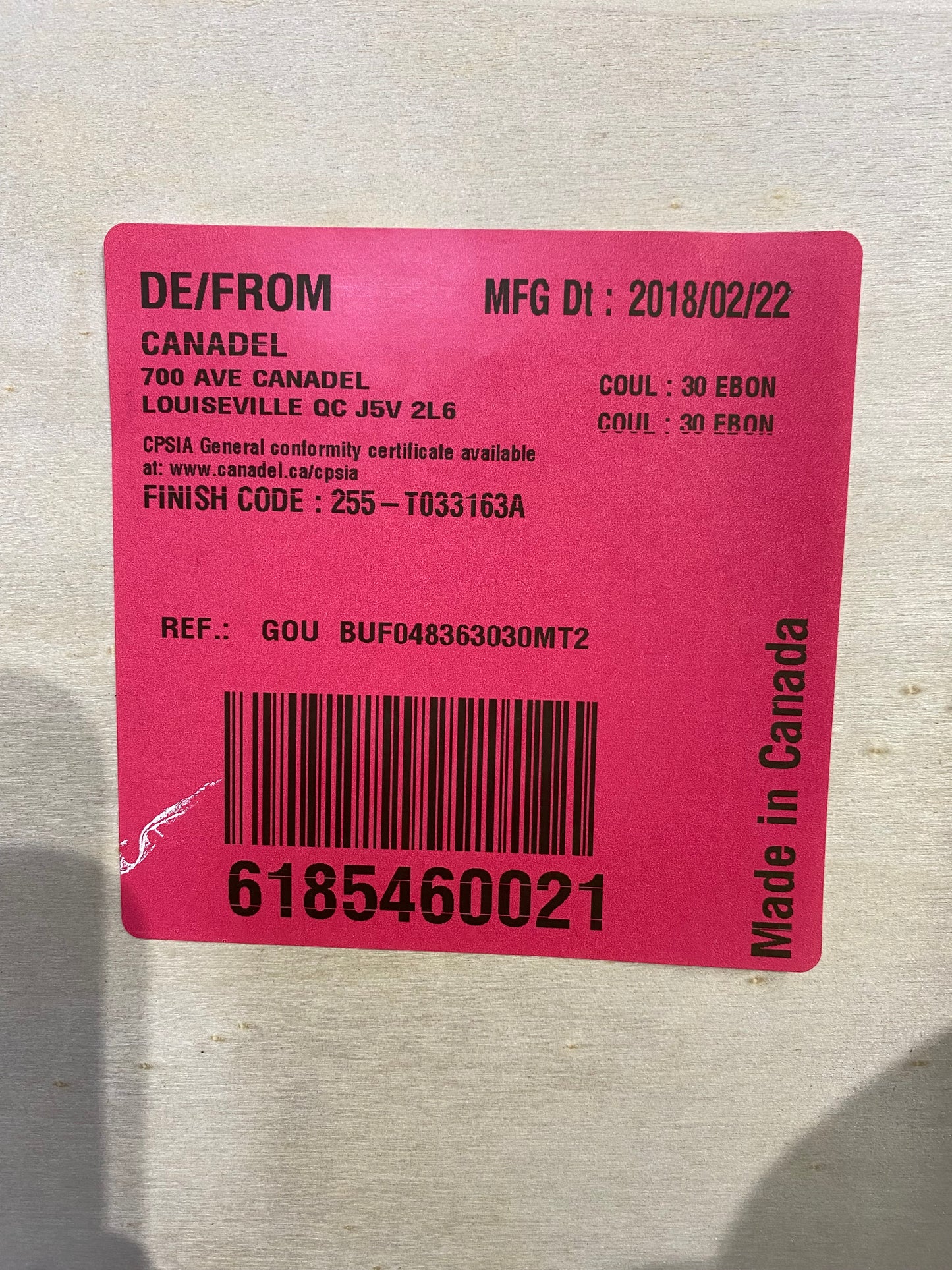 Espresso Wood Buffet By Canadel