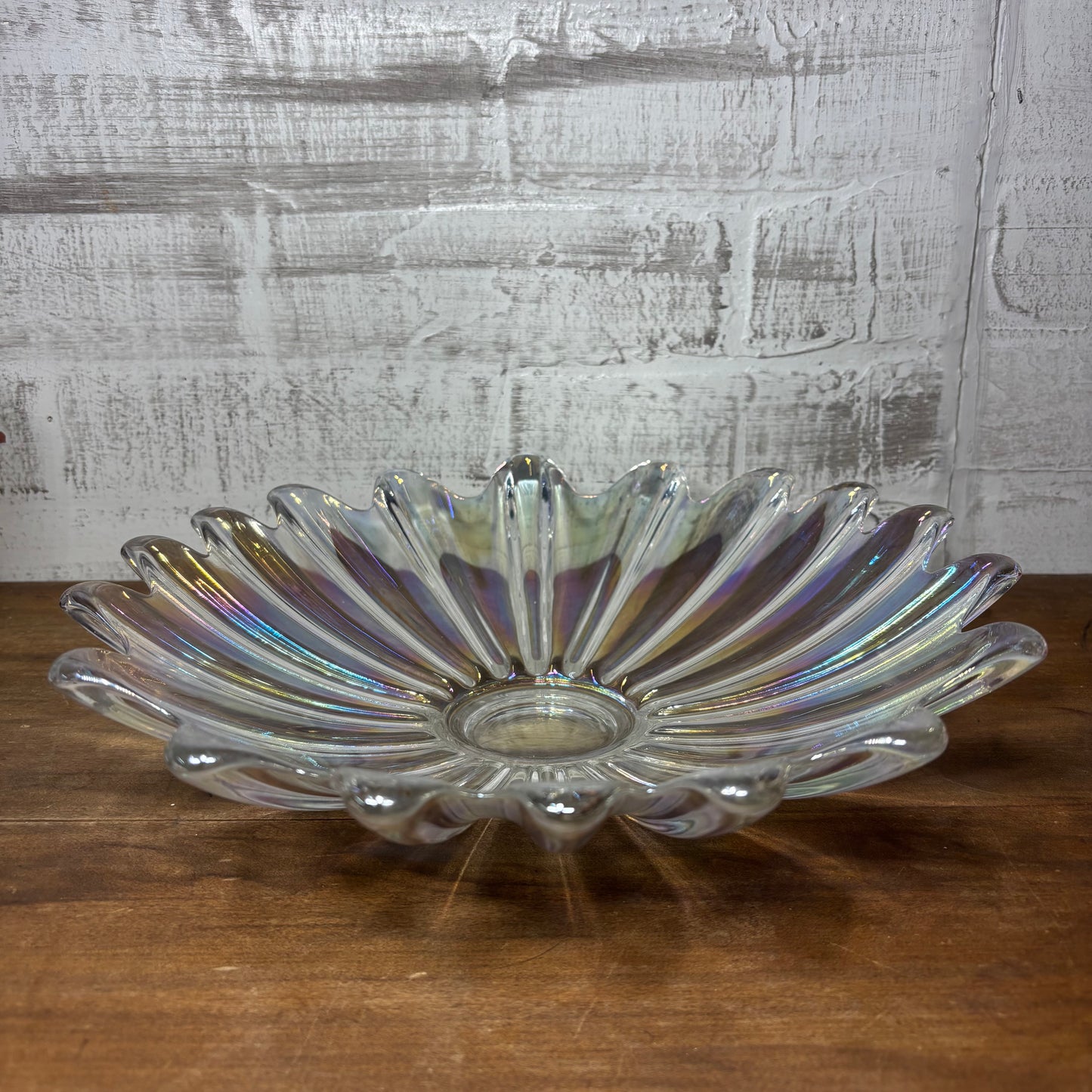 Vintage Federal Celestial Glass Iridescent Bowl/ Dish